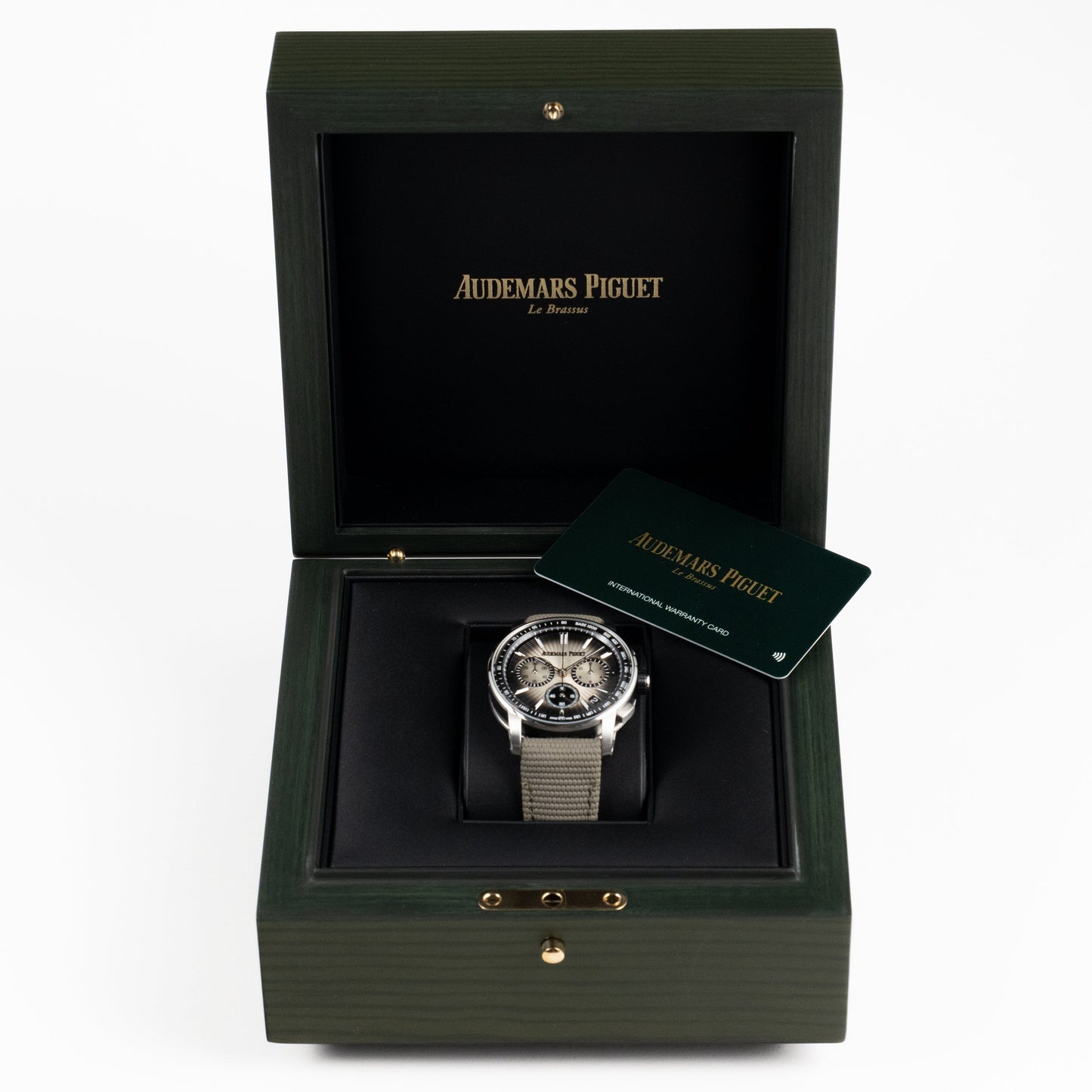 Audemars Piguet Code 11.59 Chronograph 26393QT.OO.A064KB.01 Stainless Steel Black Ceramic Beige Dial (2024)