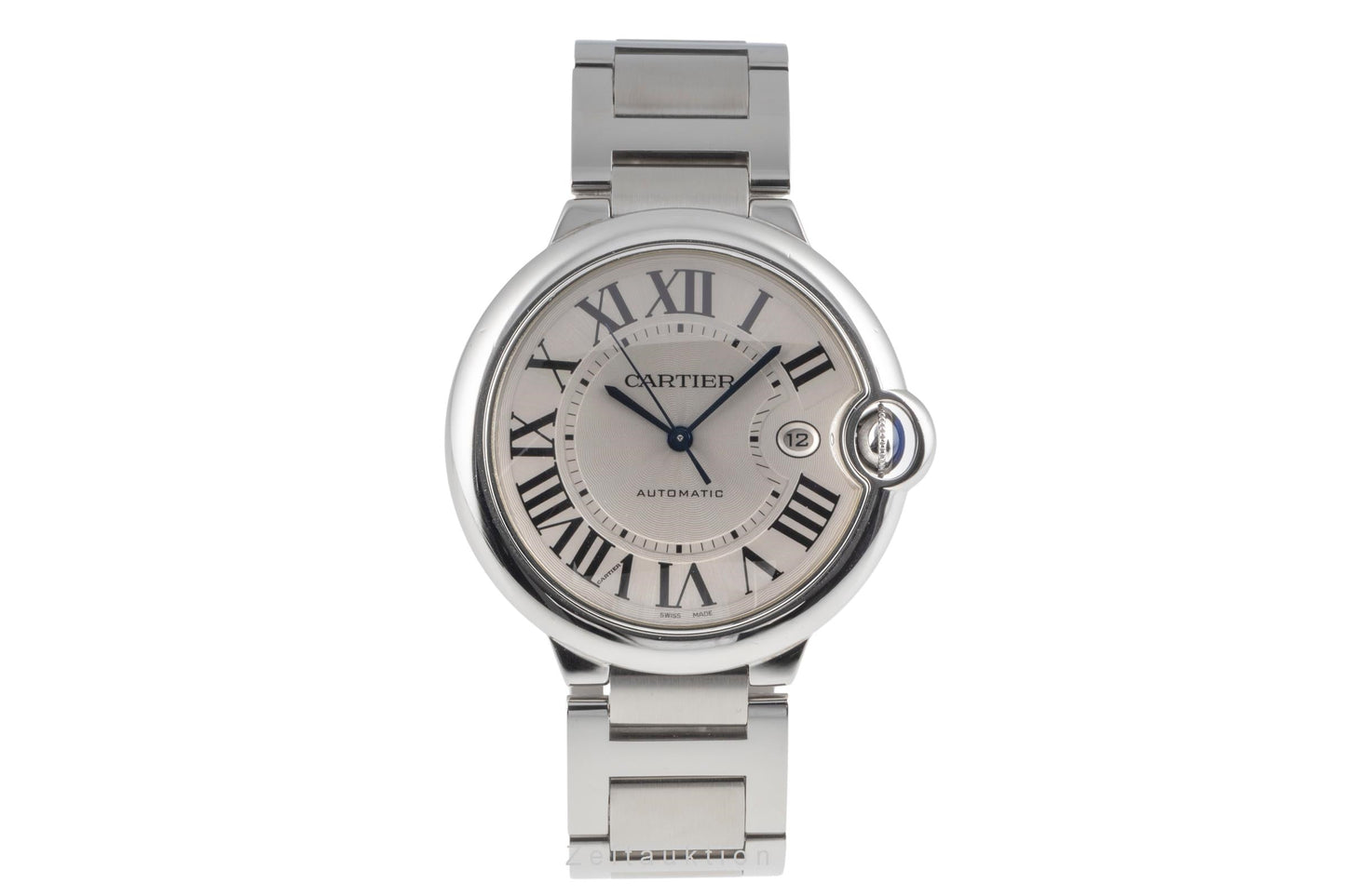 Cartier Ballon Bleu De Cartier Automatik Stahl Herrenuhr Ref. W69012Z4 B&P 2011 [2503754]