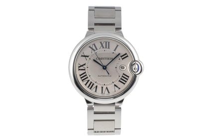 Cartier Ballon Bleu De Cartier Automatik Stahl Herrenuhr Ref. W69012Z4 B&P 2011 [2503754]