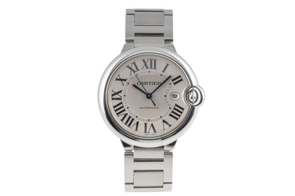 Cartier Ballon Bleu De Cartier Automatik Stahl Herrenuhr Ref. W69012Z4 B&P 2011 [2503754]