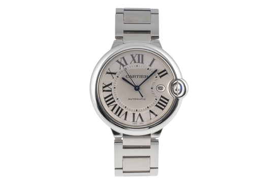 Cartier Ballon Bleu De Cartier Automatik Stahl Herrenuhr Ref. W69012Z4 B&P 2011 [2503754]