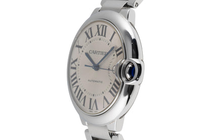 Cartier Ballon Bleu De Cartier Automatik Stahl Herrenuhr Ref. W69012Z4 B&P 2011 [2503754]
