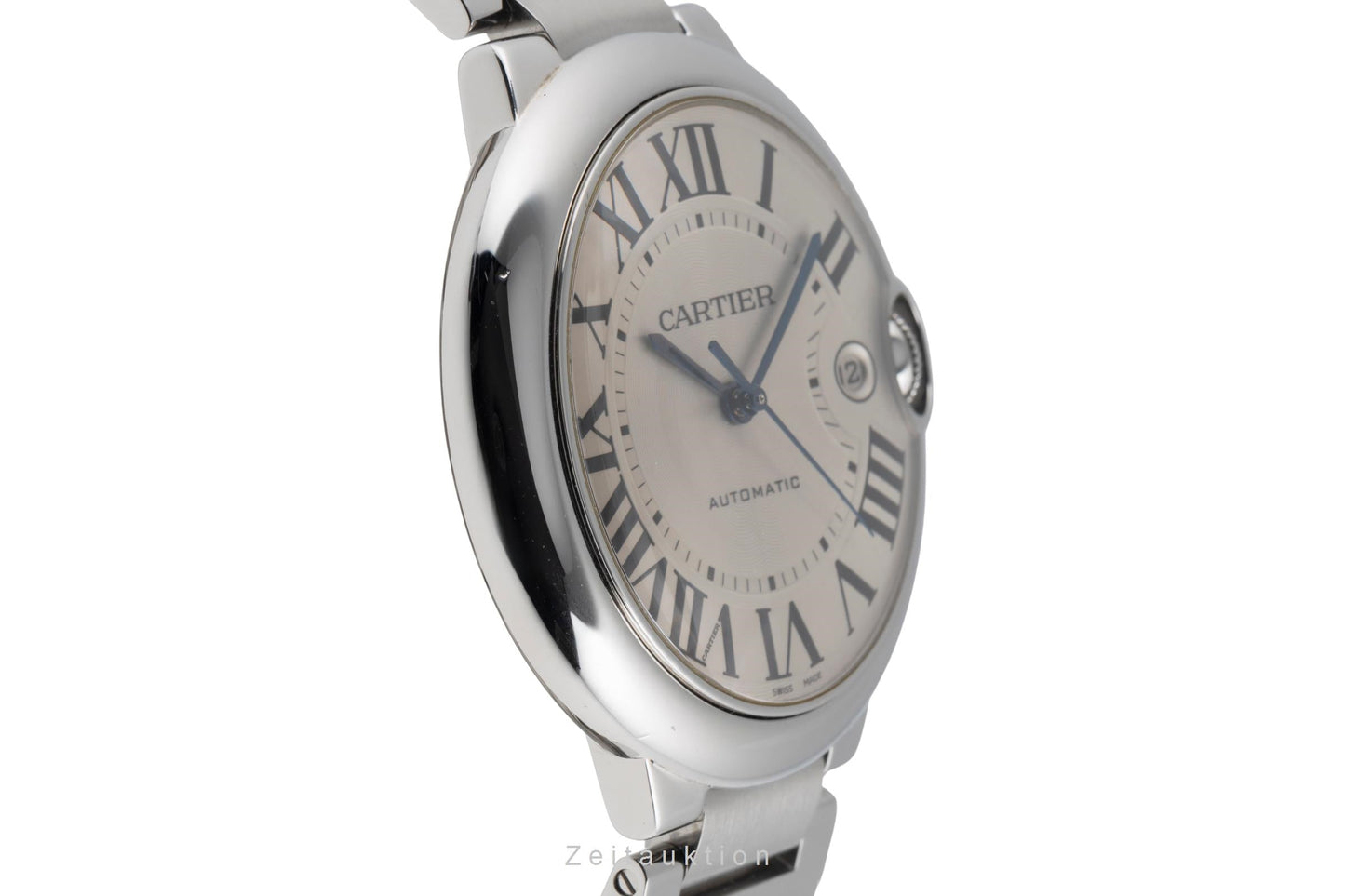 Cartier Ballon Bleu De Cartier Automatik Stahl Herrenuhr Ref. W69012Z4 B&P 2011 [2503754]