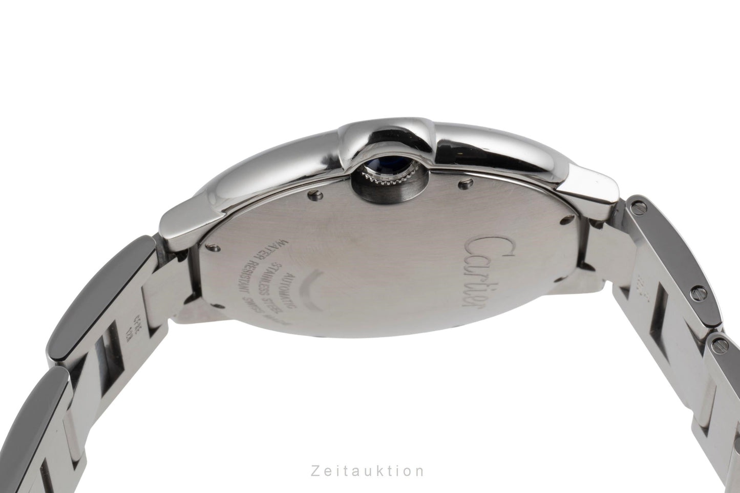 Cartier Ballon Bleu De Cartier Automatik Stahl Herrenuhr Ref. W69012Z4 B&P 2011 [2503754]
