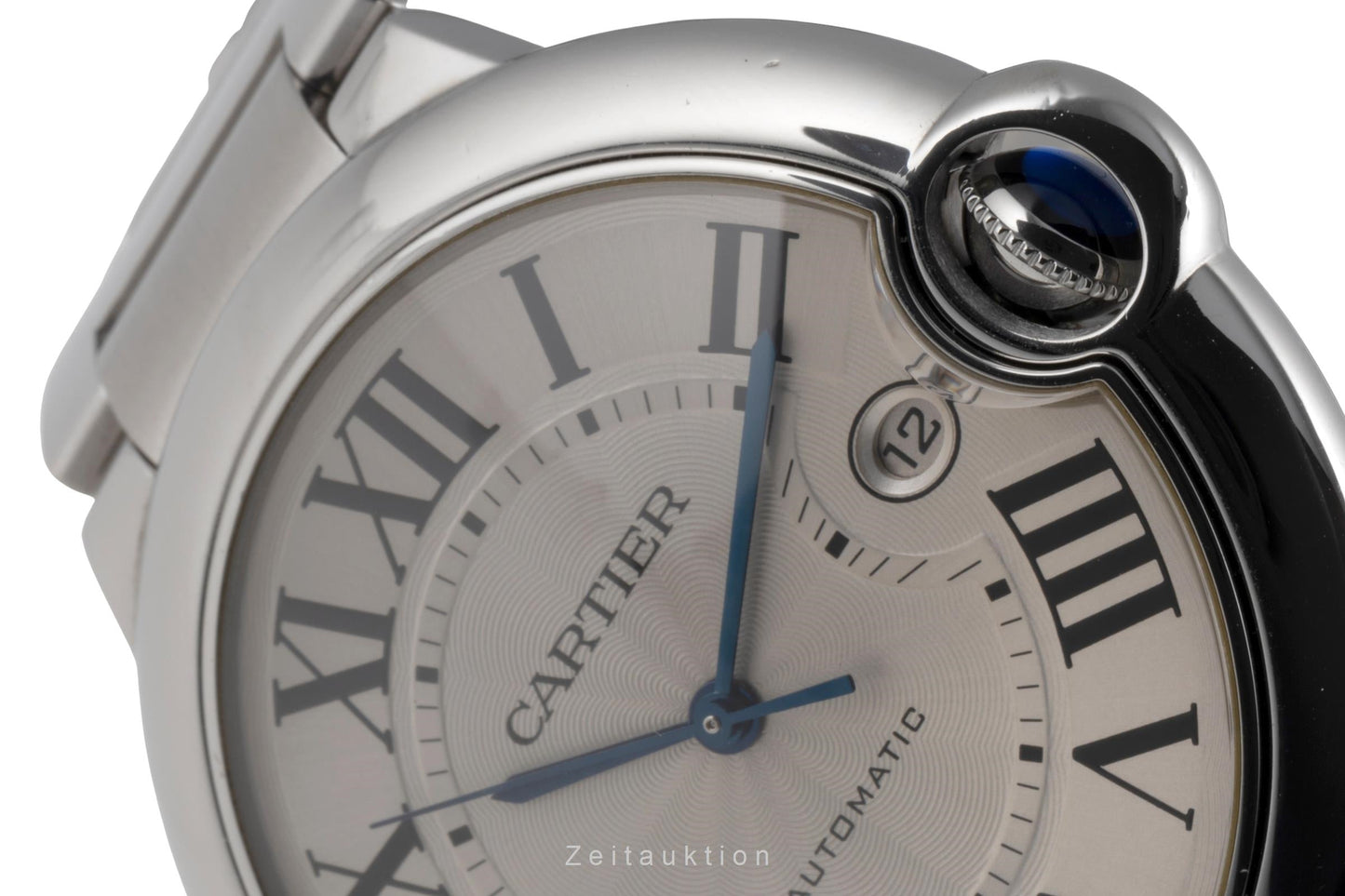 Cartier Ballon Bleu De Cartier Automatik Stahl Herrenuhr Ref. W69012Z4 B&P 2011 [2503754]
