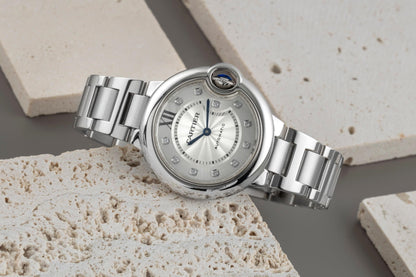 Cartier Bollon Bleu Diamant Zifferblatt Stahl Gold Automatik Ref. WE902074 [2506111]