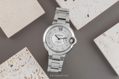 Cartier Bollon Bleu Diamant Zifferblatt Stahl Gold Automatik Ref. WE902074 [2506111]