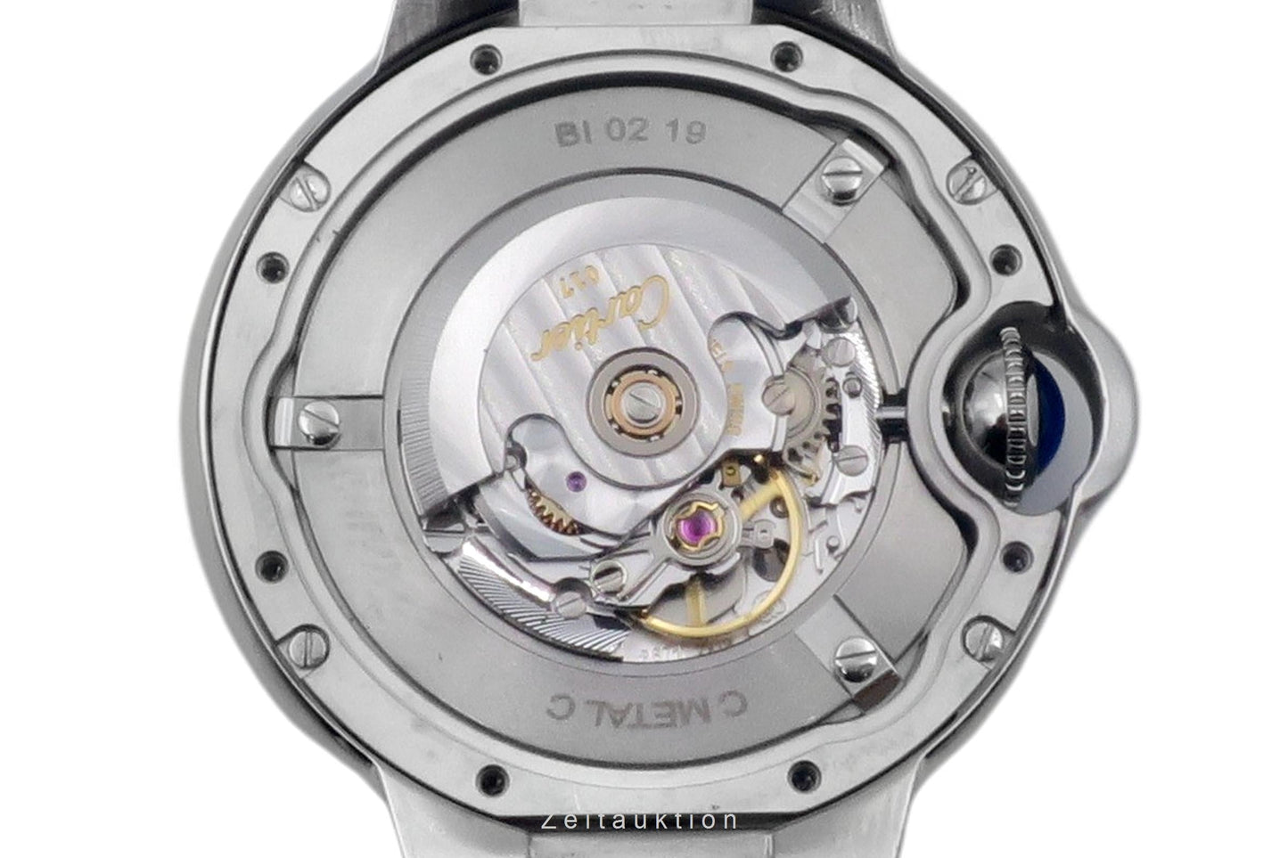 Cartier Bollon Bleu Diamant Zifferblatt Stahl Gold Automatik Ref. WE902074 [2506111]