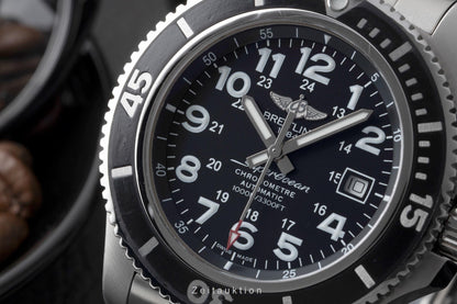 Breitling Superocean II 44 Black Automatik Stahl