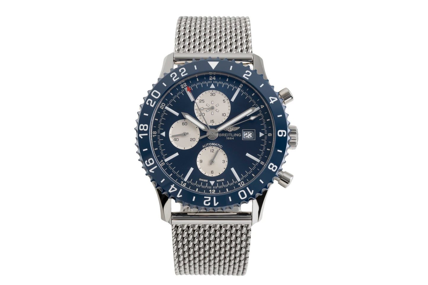 Breitling Chronoliner Chronograph Stahl Automatik Herren