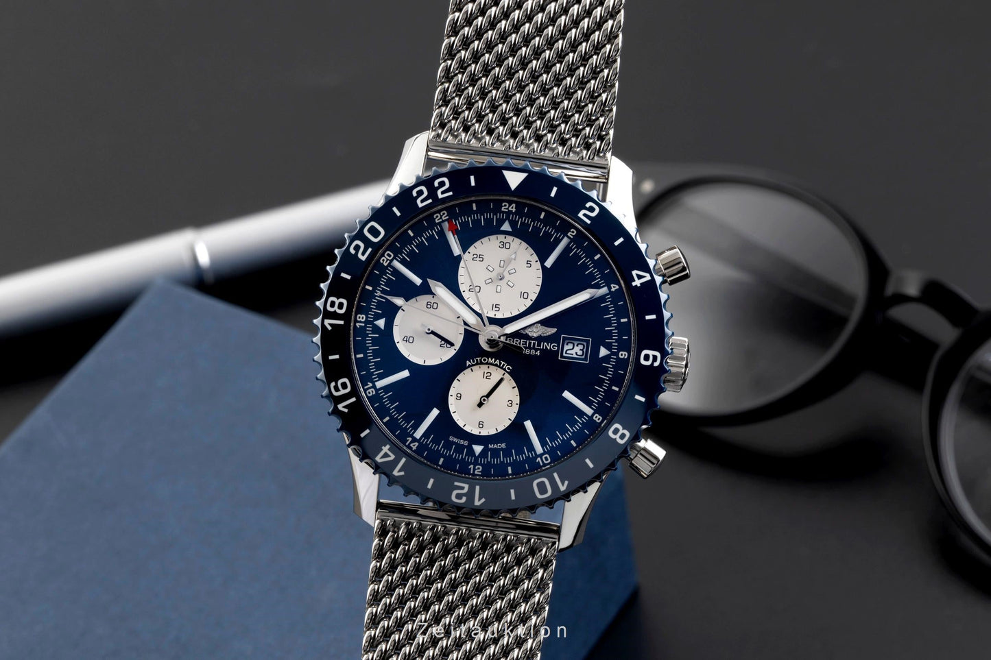 Breitling Chronoliner Chronograph Stahl Automatik Herren