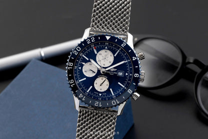 Breitling Chronoliner Chronograph Stahl Automatik Herren