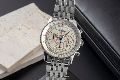 Breitling Montbrillant Chronograph Stahl Automatik Herrenuhr