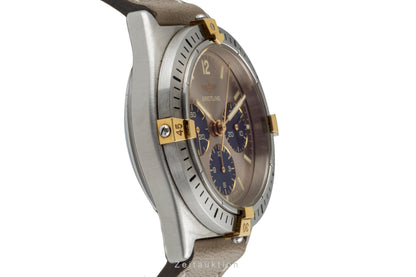 Breitling Callisto Chronograph Stahl vergoldet Handaufzug Herrenuhr