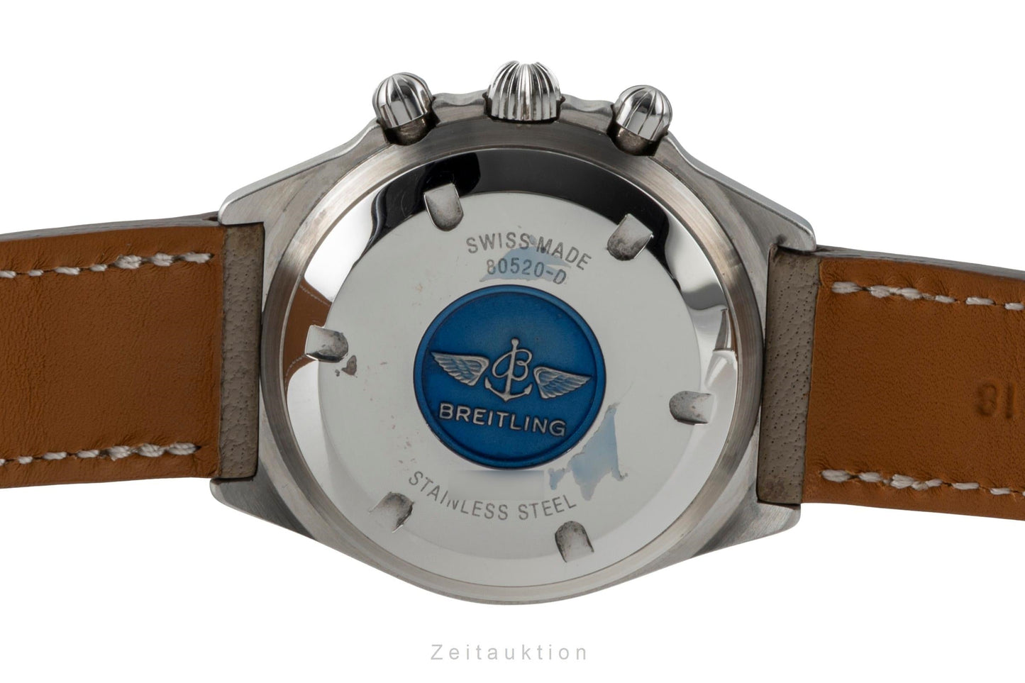 Breitling Callisto Chronograph Stahl vergoldet Handaufzug Herrenuhr