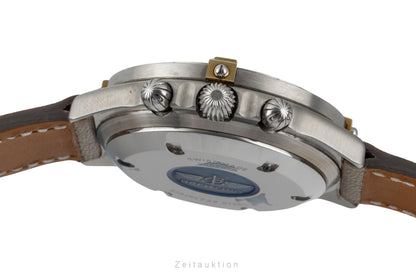 Breitling Callisto Chronograph Stahl vergoldet Handaufzug Herrenuhr