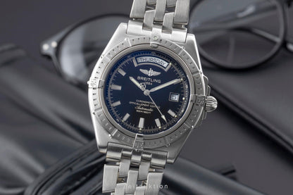Breitling Headwind Day-Date Automatik Edelstahl Herrenuhr