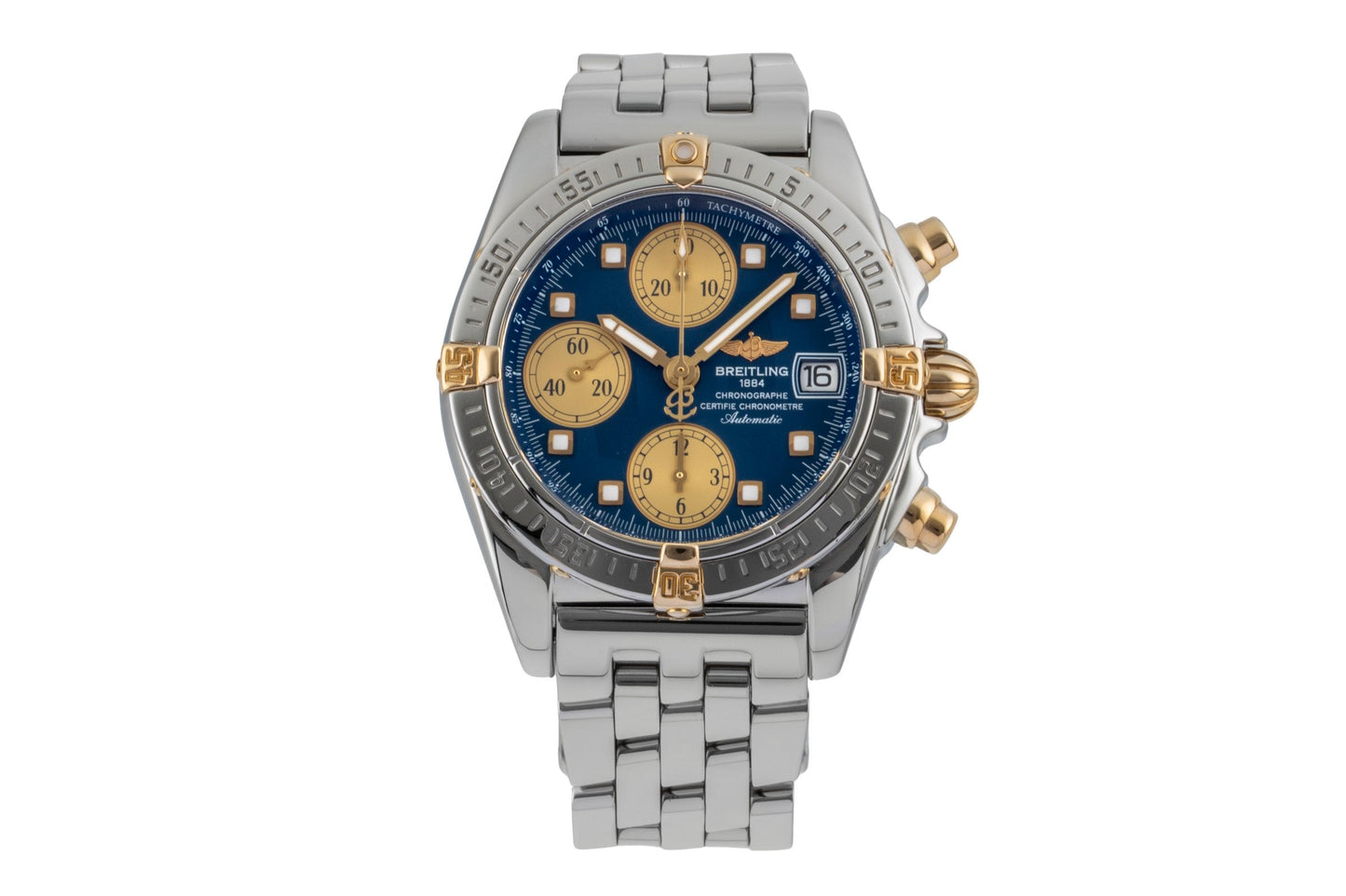 Breitling Cockpit Chronograph Stahl / Gold Automatik