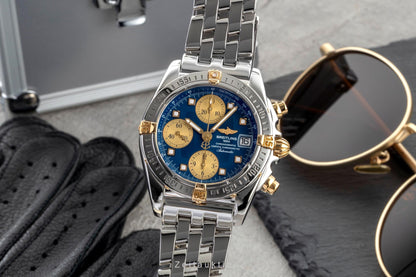 Breitling Cockpit Chronograph Stahl / Gold Automatik