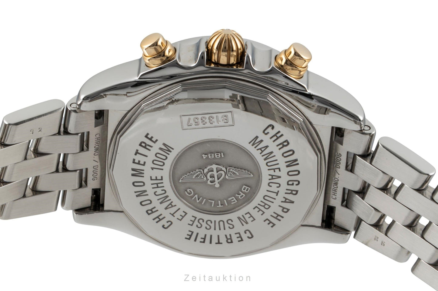 Breitling Cockpit Chronograph Stahl / Gold Automatik