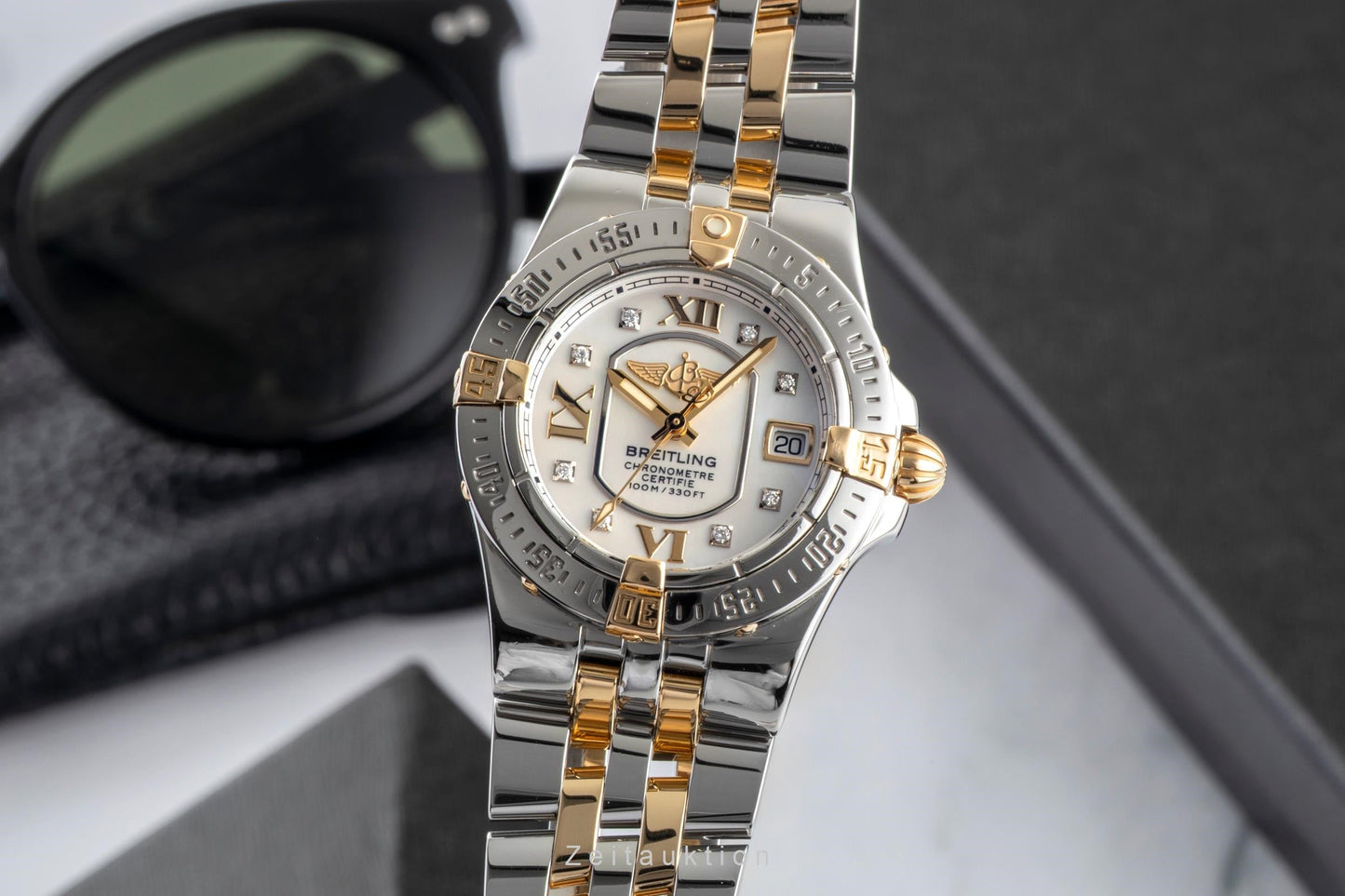 Breitling Starliner Edelstahl / Gold Quarz MOP Dial Diamonds Damen