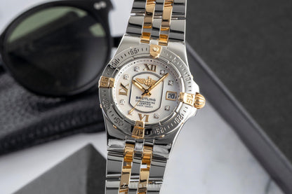 Breitling Starliner Edelstahl / Gold Quarz MOP Dial Diamonds Damen