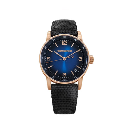 Audemars Piguet Code 11.59 15210OR.OO.A028CR.01 Rose Gold Smoked Lacquered Blue Dial