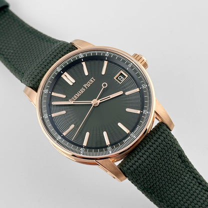 Audemars Piguet Code 11.59 15210OR.OO.A056KB.01 Rose Gold Green Dial (2024)