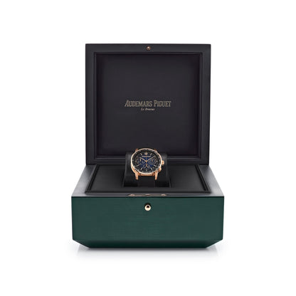 Audemars Piguet Code 11.59 26393OR.OO.A002KB.03 Selfwinding Chronograph Rose Gold Blue Dial