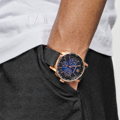 Audemars Piguet Code 11.59 26393OR.OO.A002KB.03 Selfwinding Chronograph Rose Gold Blue Dial
