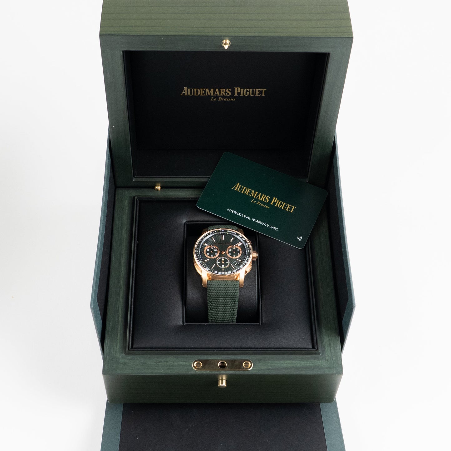 Audemars Piguet Code 11.59 26393OR.OO.A056KB.01 Chronograph Rose Gold Green Dial (2024)
