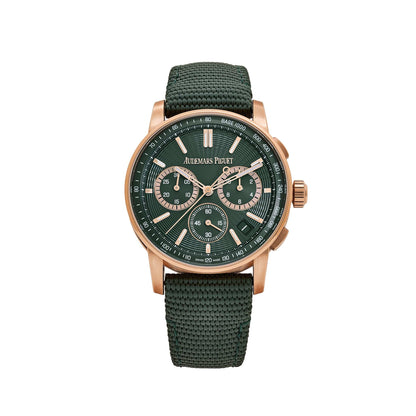 Audemars Piguet Code 11.59 26393OR.OO.A056KB.01 Chronograph Rose Gold Green Dial (2024)