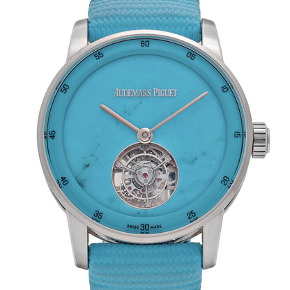 Audemars Piguet Code 11.59 26396PN.OO.D326VE.98 Flying Tourbillon White Gold Platinum Turquoise Stone Dial Limited Edition (2025)