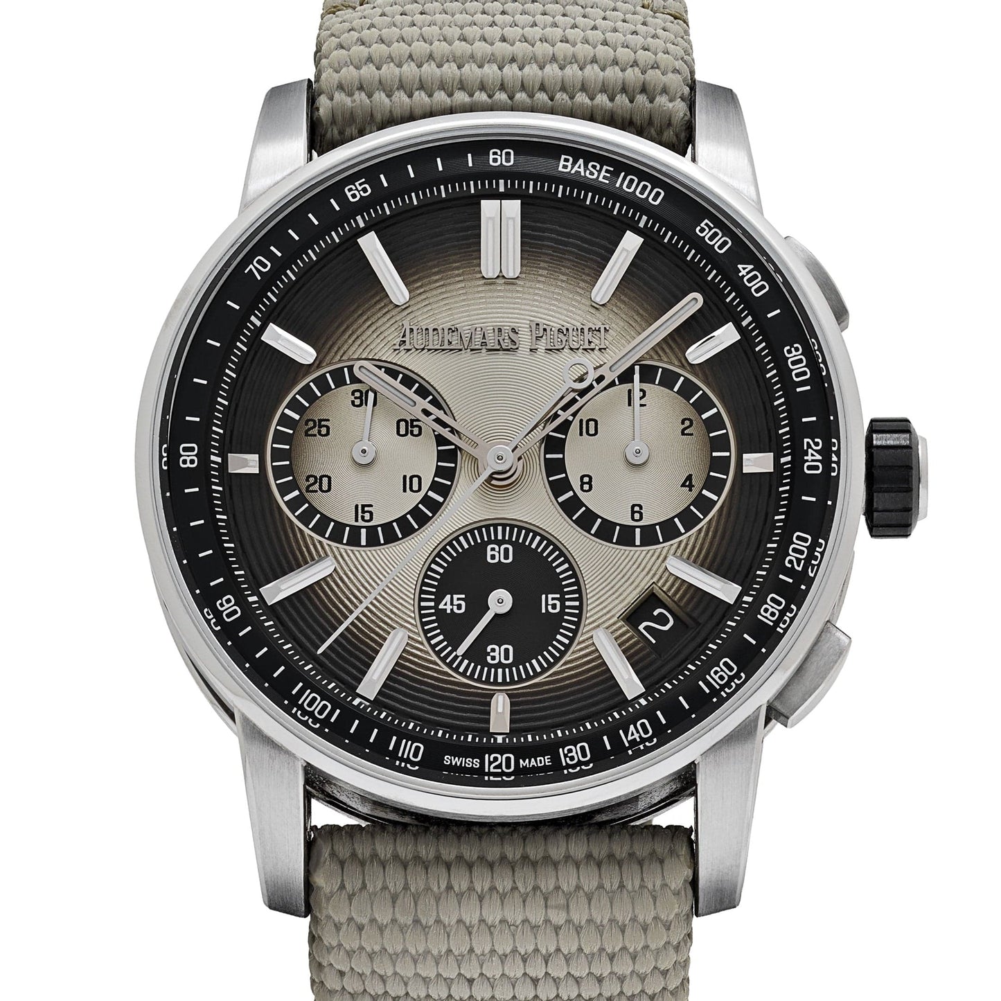 Audemars Piguet Code 11.59 Chronograph 26393QT.OO.A064KB.01 Stainless Steel Black Ceramic Beige Dial (2024)