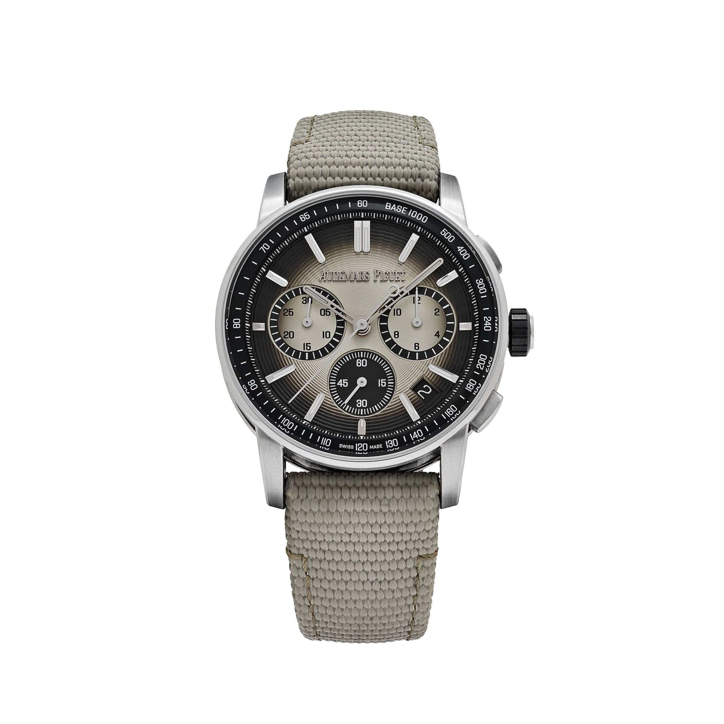 Audemars Piguet Code 11.59 Chronograph 26393QT.OO.A064KB.01 Stainless Steel Black Ceramic Beige Dial (2024)