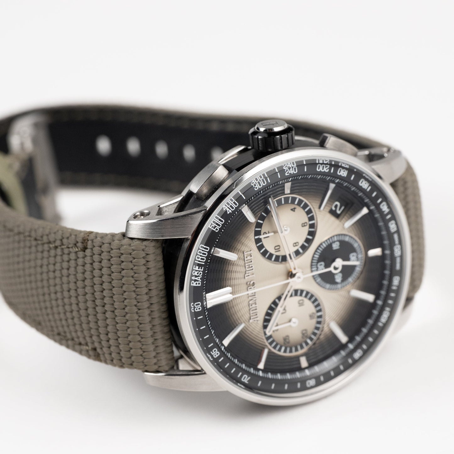 Audemars Piguet Code 11.59 Chronograph 26393QT.OO.A064KB.01 Stainless Steel Black Ceramic Beige Dial (2024)