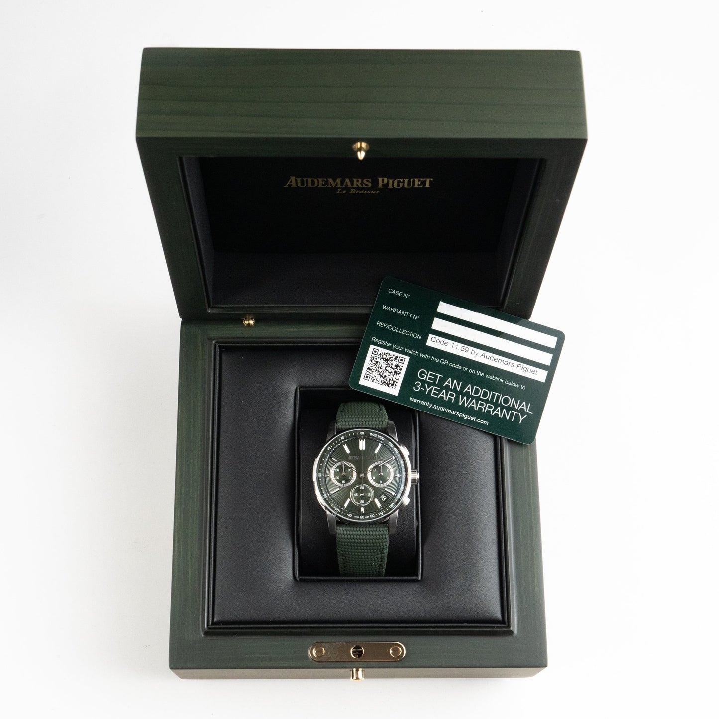 Audemars Piguet Code 11.59 Chronograph 26393ST.OO.A056KB.01 Stainless Steel Green Dial (2023)