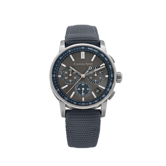 Audemars Piguet Code 11.59 Selfwinding Chronograph 26393ST.OO.A009KB.01 Stainless Steel Grey Dial Blue Accents (2025)