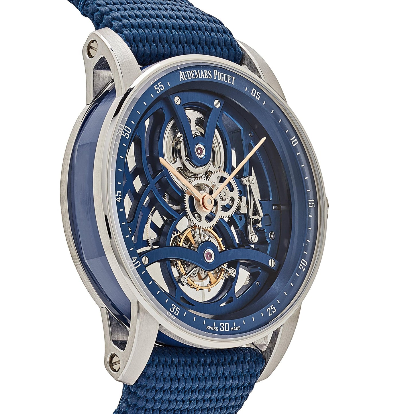 Audemars Piguet Code 11.59 Tourbillon Openworked 26600NB.OO.D346KB.01 White Gold Blue Ceramic Limited Edition of 50