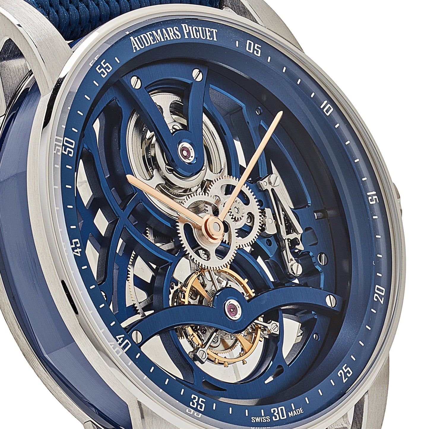Audemars Piguet Code 11.59 Tourbillon Openworked 26600NB.OO.D346KB.01 White Gold Blue Ceramic Limited Edition of 50