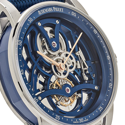 Audemars Piguet Code 11.59 Tourbillon Openworked 26600NB.OO.D346KB.01 White Gold Blue Ceramic Limited Edition of 50
