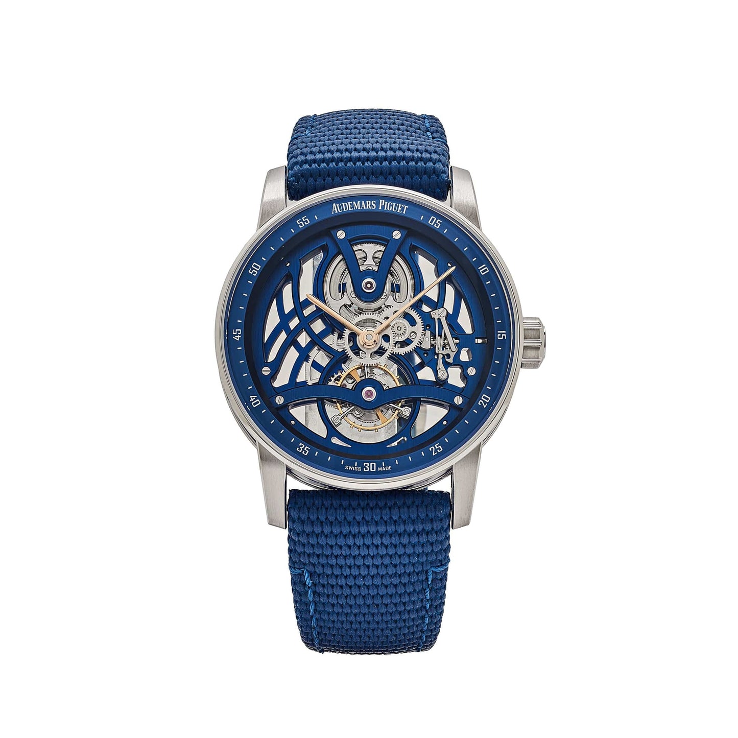 Audemars Piguet Code 11.59 Tourbillon Openworked 26600NB.OO.D346KB.01 White Gold Blue Ceramic Limited Edition of 50