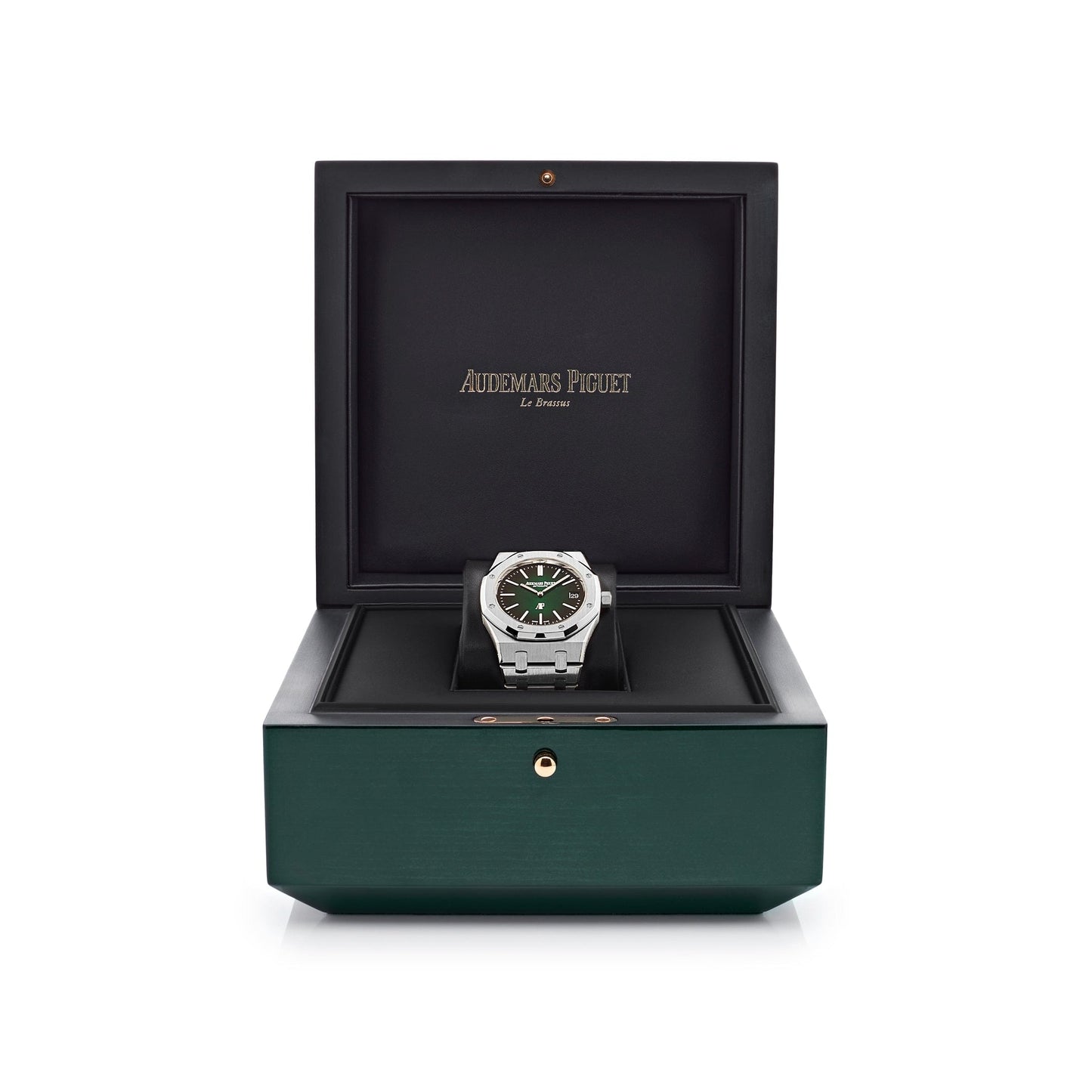 Audemars Piguet Royal Oak 15202PT.OO.1240PT.01 'Jumbo' Extra-Thin Platinum Green Dial