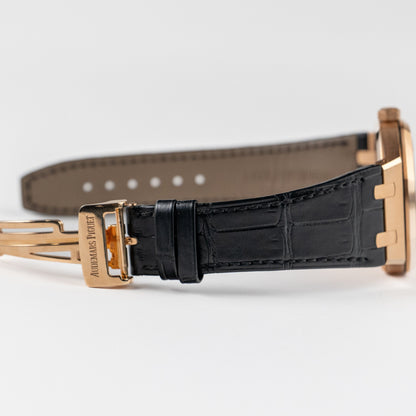 Audemars Piguet Royal Oak 15400OR.OO.D002CR.01 Rose Gold Black Dial (2017)