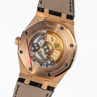 Audemars Piguet Royal Oak 15400OR.OO.D002CR.01 Rose Gold Black Dial (2017)
