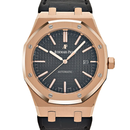 Audemars Piguet Royal Oak 15400OR.OO.D002CR.01 Rose Gold Black Dial (2017)