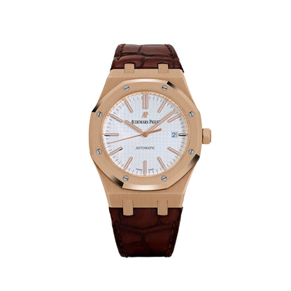 Audemars Piguet Royal Oak 15400OR.OO.D088CR.01 Selfwinding Rose Gold Silver Dial