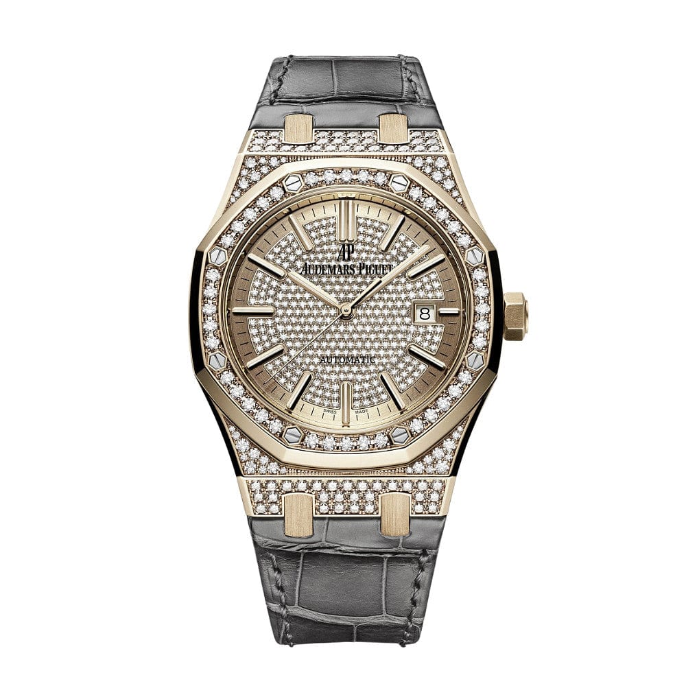 Audemars Piguet Royal Oak 15402OR.ZZ.D003CR.01 Rose Gold Pave Diamond Set