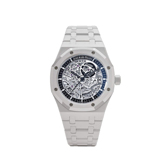 Audemars Piguet Royal Oak 15416CB.OO.1225CB.01 'Middle East Edition' Double Balance Wheel Openworked White Ceramic Limited Edition of 30