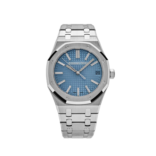 Audemars Piguet Royal Oak 15510BC.OO.1320BC.01 White Gold Blue Baguette Dial Limited Edition of 100